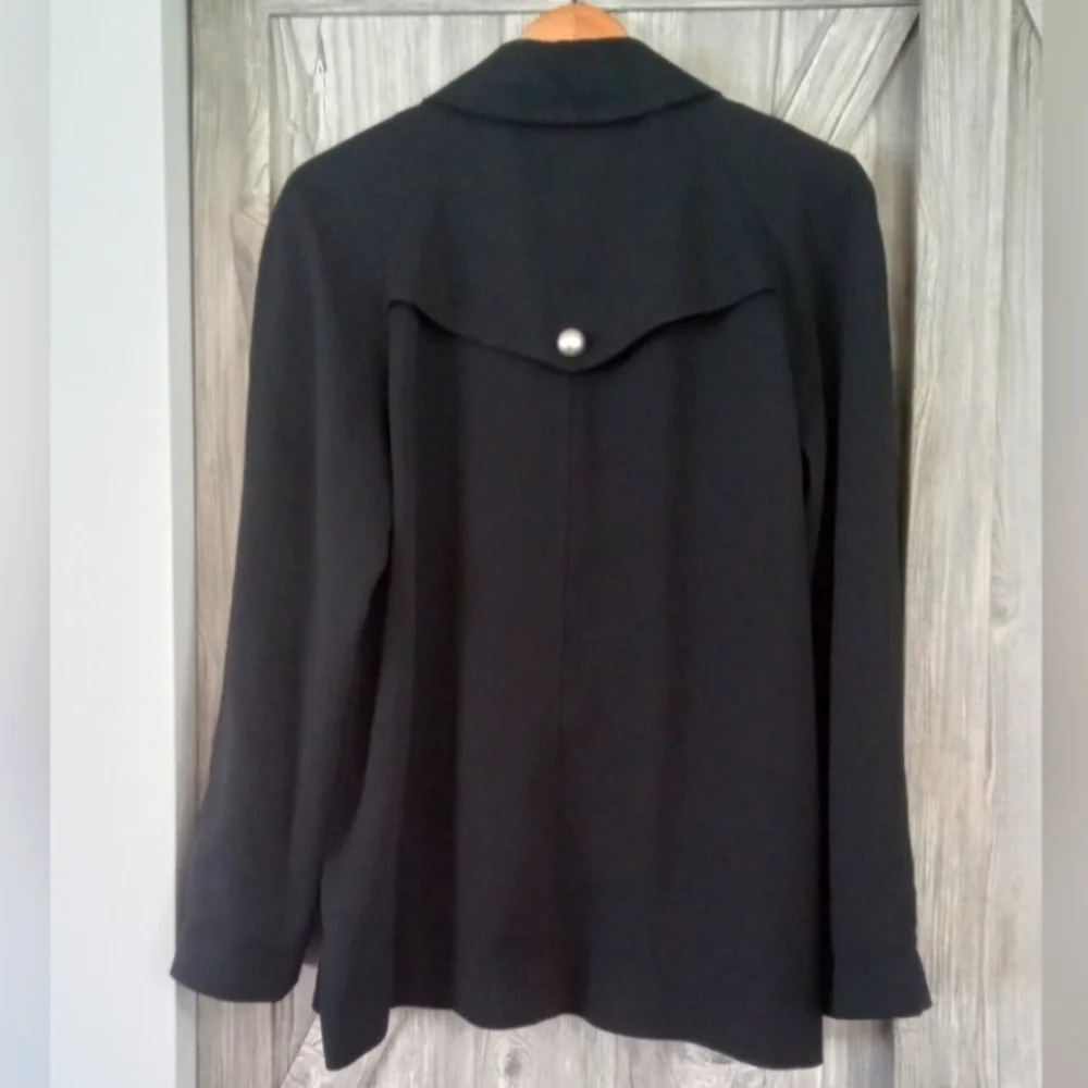 Votre Nom Black Pea Jacket 12/14 - Picture 2 of 11